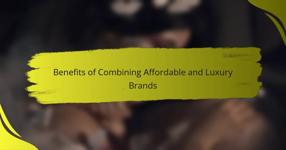 Benefits of Combining Affordable and Luxury Brands