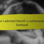 How I admired Hermès craftsmanship firsthand