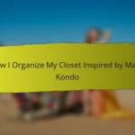 How I Organize My Closet Inspired by Marie Kondo