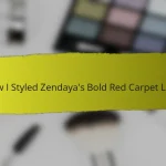 How I Styled Zendaya’s Bold Red Carpet Look