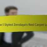 How I Styled Zendaya’s Red Carpet Look