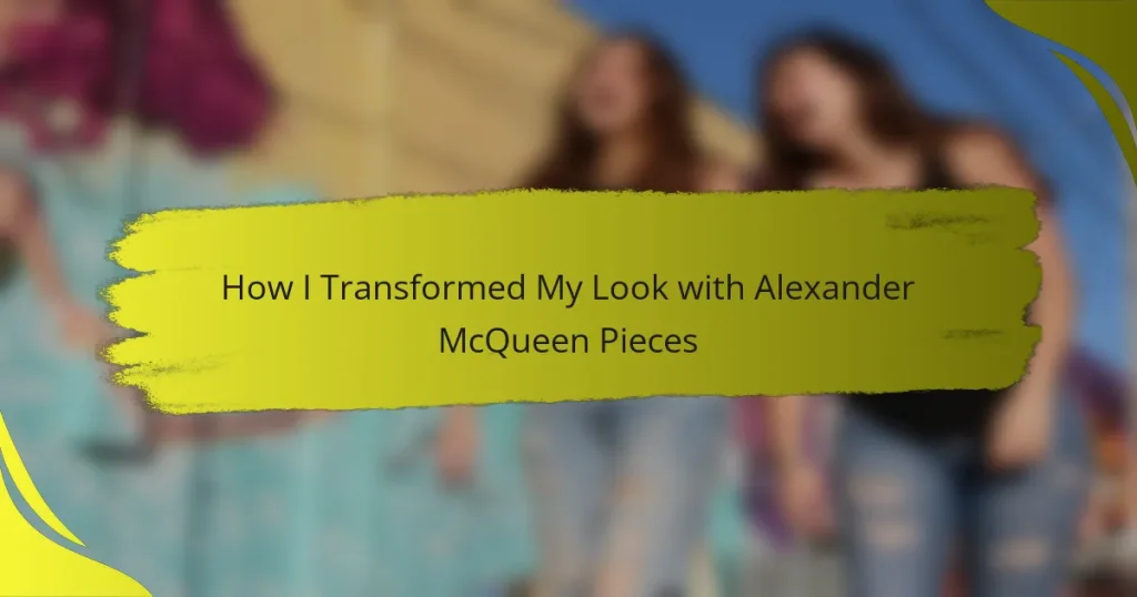 How I Transformed My Look with Alexander McQueen Pieces