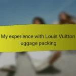 My experience with Louis Vuitton luggage packing