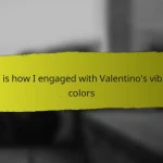 This is how I engaged with Valentino’s vibrant colors
