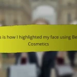 This is how I highlighted my face using Becca Cosmetics