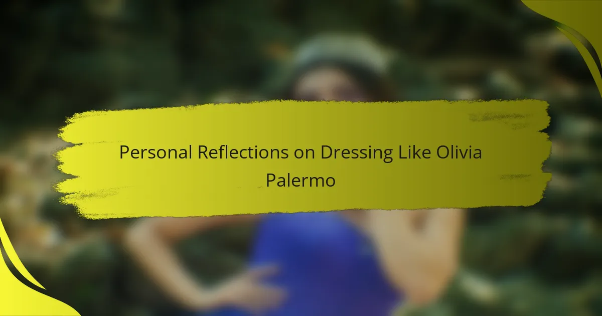 Personal Reflections on Dressing Like Olivia Palermo