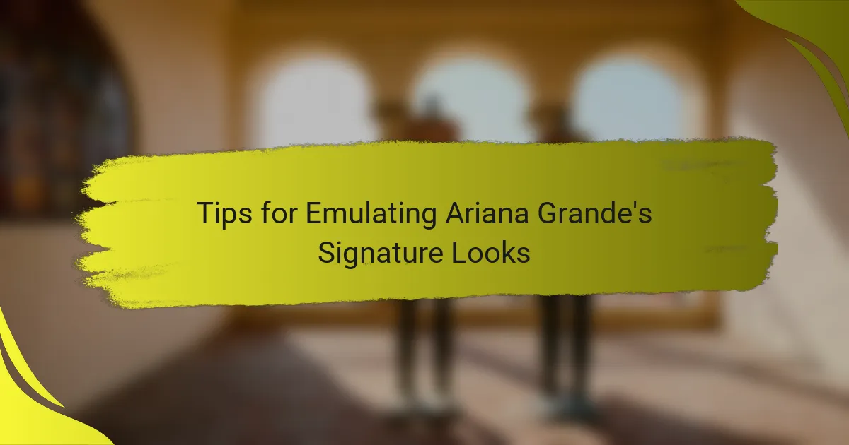 Tips for Emulating Ariana Grande's Signature Looks